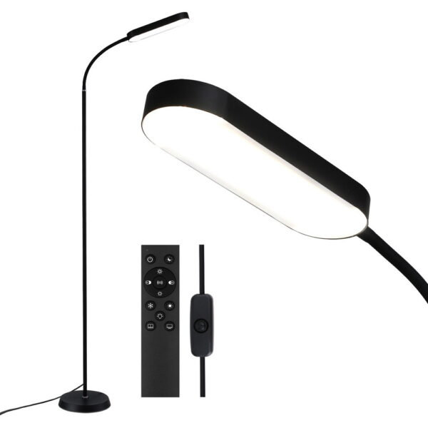 Artiss LED Floor Lamp with Remote Control & 4 Color Temperature Reading Living Room Bedroom Office