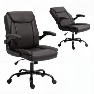 Artiss Mid-Back Executive Office Chair - Brown