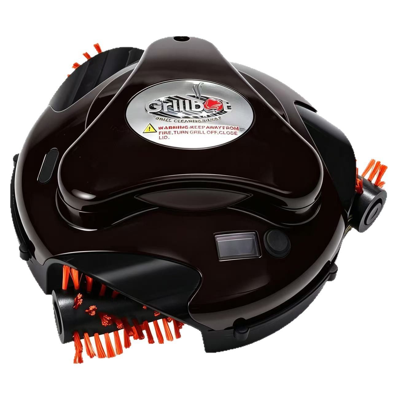 Automatic Grill Cleaning Robot with Nylon Brushes for Effortless Removal of Grease, Burnt Residue and Food Debris on Any Size Barbecue Grill, Ideal Gift for BBQ Lovers (Red) - Image 8