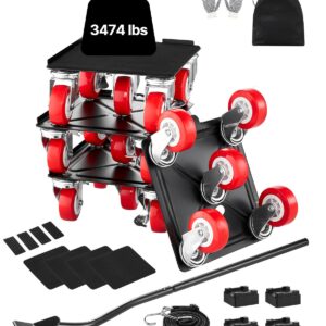 Furniture Dolly Heavy Duty Furniture Mover with 5 Wheels 1575 kg Capacity